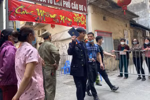 Hiện trường nơi vụ việc cháu bé 12 tuổi bị bạo hành trên địa bàn quận Hà Đông.