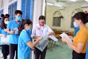 Thí sinh tham gia Kỳ thi tốt nghiệp THPT năm 2020 tại Hà Nội. Ảnh minh họa