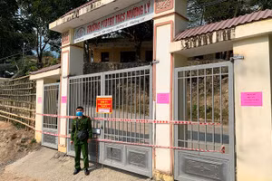 Trường PTDTBT-THCS Mường Lý (Mường Lát, Thanh Hóa) đã phải đóng cửa để phòng, chống dịch. 