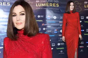 Monica Bellucci tại một buổi lễ trao giải vào năm 2018.