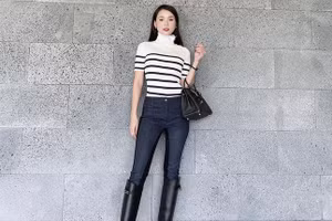 Cách phối đồ với boots để hack chiều cao lên 1m70 của hot girl Sam