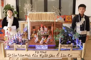 Tẩn A Sì và Tẩn Sì Mẩy với đề tài Mô hình di sản văn hóa của người Dao ở Lào Cai.