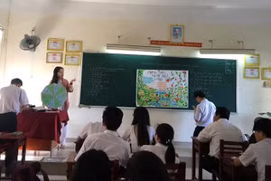 Một giờ học Ngữ văn của học sinh Trường THPT Trần Phú (Đà Nẵng). Ảnh do nhà trường cung cấp