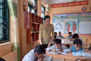 Cô Nguyễn Thị Tuyết luôn nỗ lực không ngừng vì nghề giáo là ước mơ. Ảnh: NVCC