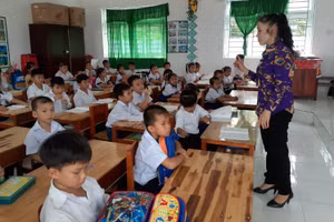 Các địa phương đang tập trung nguồn lực chuẩn bị cơ sở vật chất triển khai chương trình mới lớp 2, lớp 6. Ảnh: Q.Ngữ