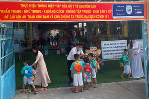 Tỉnh Đồng Tháp từng bước mở cửa lại trường học từ đầu năm 2022. Ảnh: Q. Ngữ