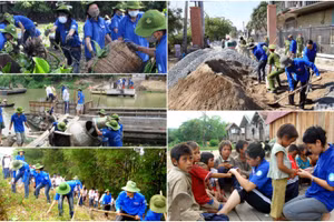 Vai trò của đoàn viên thanh niên hiện hữu trong mọi công tác xây dựng và bảo vệ Tổ quốc. Ảnh: DTN
