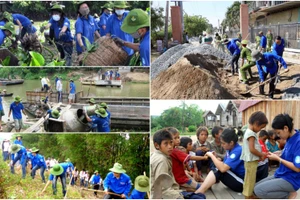 Vai trò của đoàn viên thanh niên hiện hữu trong mọi công tác xây dựng và bảo vệ Tổ quốc. Ảnh: DTN
