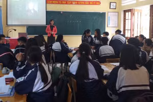 Việc học và ôn tập cho Kỳ thi tốt nghiệp THPT được nhanh chóng bắt nhịp tại Trường THPT số 1 Bắc Hà. Ảnh: NTCC