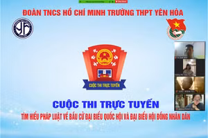 Cuộc thi trực tuyến “Tìm hiểu pháp luật Bầu cử Quốc hội và Hội đồng Nhân dân các cấp” của Trường THPT Yên Hòa.