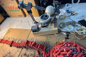 Tang vật một vụ sản xuất pháo.