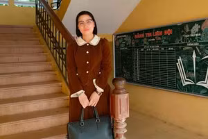 Cô Nguyễn Thị Nguyệt, giáo viên Trường THCS Tân Hưng (Ảnh NVCC).