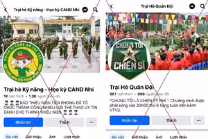 Nhiều fanpage giới thiệu Trại hè Công an nhân dân, Quân đội nhân dân có dấu hiệu lừa đảo.