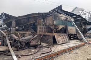 Hiện trường vụ hỏa hoạn.