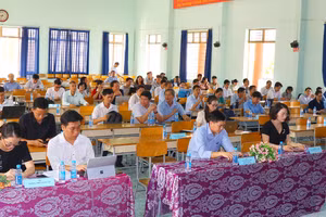 Toàn cảnh buổi tập huấn Cơ sở dữ liệu ngành GDĐT. (Ảnh: Sở GD&ĐT Bình Dương)