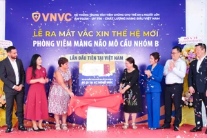 Vắc-xin não mô cầu nhóm B thế hệ mới được ra mắt tại Việt Nam. Ảnh: VNVC