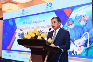 PGS TS BS. Nguyễn Hoàng Bắc – Trưởng ban Tổ chức Hội nghị, Giám đốc Bệnh viện ĐH Y Dược TPHCM. Ảnh: BVCC.