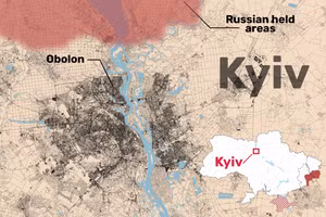 Ukraine lập vành đai thép 1000km để bảo vệ Kiev