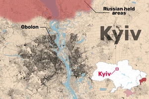 Ukraine lập vành đai thép 1000km để bảo vệ Kiev