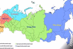 Ông Putin phê chuẩn bộ phận hành chính-quân sự mới 