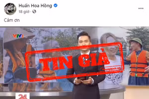 Huấn Hoa Hồng đăng video mạo danh VTV trên trang Facebook cá nhân. Ảnh: Zing.vn