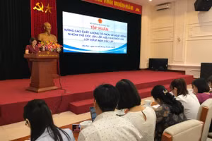 Hội nghị tập huấn Nâng cao chất lượng tổ chức và hoạt động nhóm trẻ, lớp mẫu giáo mầm non độc lập