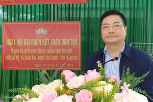 Bí thư Huyện ủy Như Thanh - Đinh Xuân Hướng.