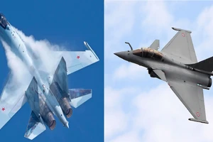 Su-35 bị Rafale Pháp 'khóa cứng' trên bầu trời Syria