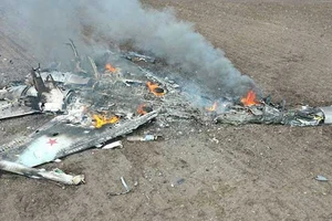 Tiêm kích Su-35S của Nga được Ukraine cho là bị bắn hạ.