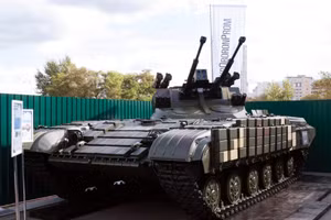 Một mẫu xe chiến đấu hỗ trợ tăng được Ukraine hóa cải từ xe tăng T-64BV.