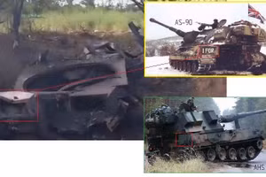 Pháo tự hành AS-90 của Anh cũng cháy như xe tăng Challenger 2