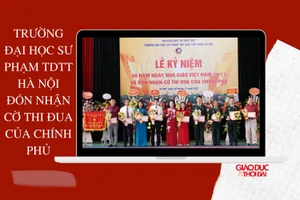 Trường Đại học Sư phạm TDTT Hà Nội đón nhận cờ thi đua của Chính phủ