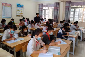 Chất lượng giáo dục trường phổ thông DTBT THCS Nậm Pì ngày càng được nâng cao.