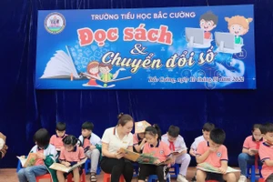 Trường Tiểu học Bắc Cường hưởng ứng Ngày chuyển đổi số.