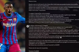 Tiền đạo Dembele được đồn đoán sắp rời Barca.