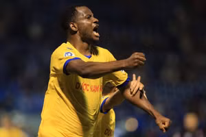  Oussou Konan Anicet trong màu áo CLB Nam Định. Ảnh VOV.