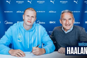 Erling Haaland gia nhập Man City với bản hợp đồng có thời hạn 5 năm.