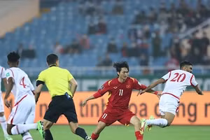 Tuyển Việt Nam để thua đáng tiếc trước Oman trên sân Mỹ Đình.