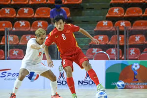  Futsal Việt Nam không thể thắng Myanmar ở trận ra quân giải Đông Nam Á.
