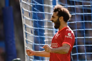 Salah đã có 20 bàn thắng ở mùa này. Ảnh: Reuters