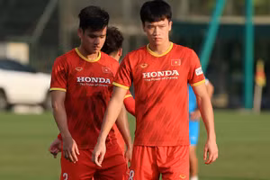 Hoàng Đức chính thức trở lại tập luyện cùng tuyển Việt Nam