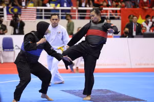 Võ sĩ Quàng Thị Thu Nghĩa đã mang về thêm cho đoàn thể thao Việt Nam một tấm HCV.