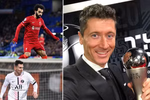 Robert Lewandowski giành giải thưởng The Best 2021.