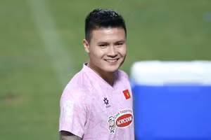 Quang Hải thể hiện quyết tâm lớn trước trận gặp Iraq.