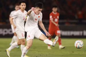 Hoàng Đức tỏ rõ sự thất vọng sau trận thua Indonesia.