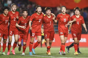 Tuyển nữ Việt Nam xếp vị trí thứ 37 trên bảng xếp hạnh FIFA.