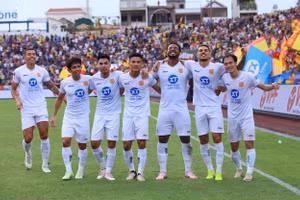 Giá trị đội hình Nam Định tăng đột biến sau ngôi vô địch V-League.