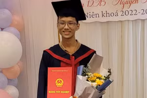 Vũ Hoàng Lương Huy, Thủ khoa khối A01. Ảnh: NVCC.