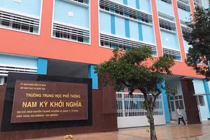 Trường THPT Nam Kỳ Khởi Nghĩa. Ảnh: FB trường.