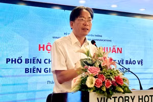 Ông Hồ Hồng Hải phát biểu khai mạc tập huấn.